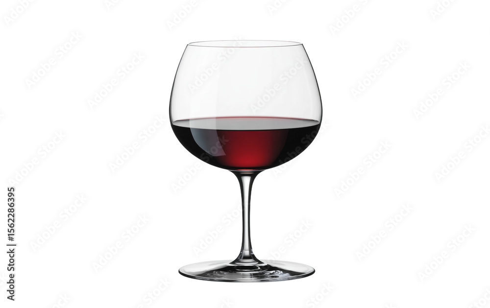 A high-quality product photograph of a single wine glass filled with red wine against a pure isolated on a transparent background. A high-quality product photograph of a single wine glass filled with red wine against a pure isolated on a transparent background.