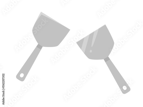 お好み焼きに使うヘラのイラスト
