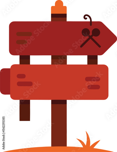 Halloween Wooden Sign Stock Illustrations and Halloween sign board vector isolated on white background. 