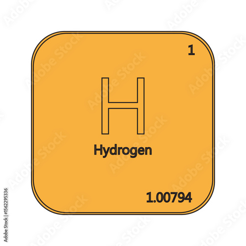 Hydrogen element of the periodic table