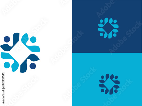 Public Speaker Illustration, manpower logo design.	