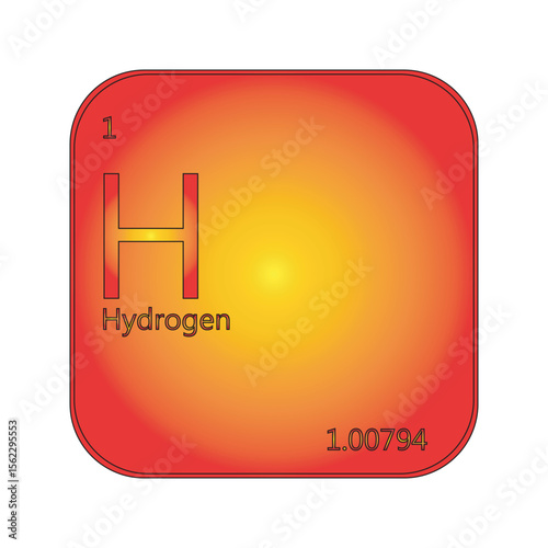Hydrogen element of the periodic table