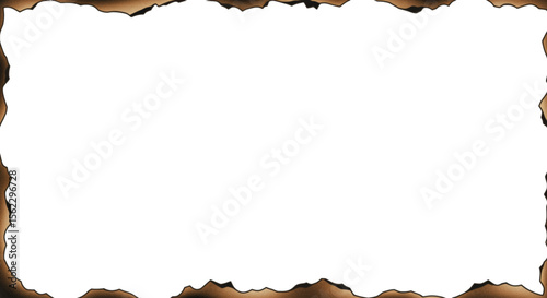 old paper with burnt edges