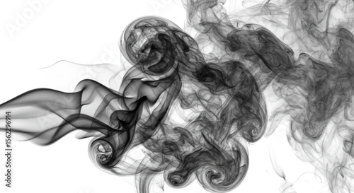 black and white smoke