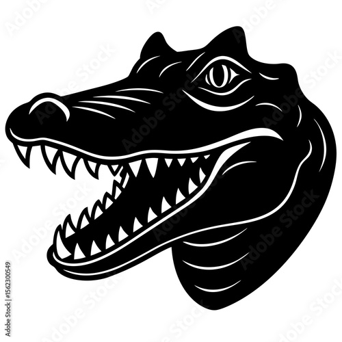 cartoon crocodile head