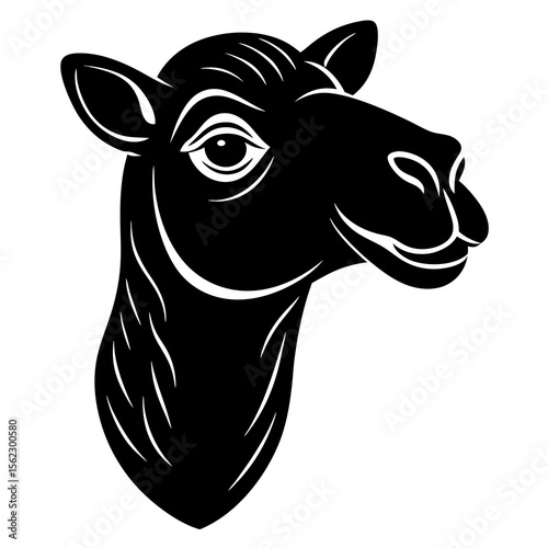 giraffe head vector illustration
