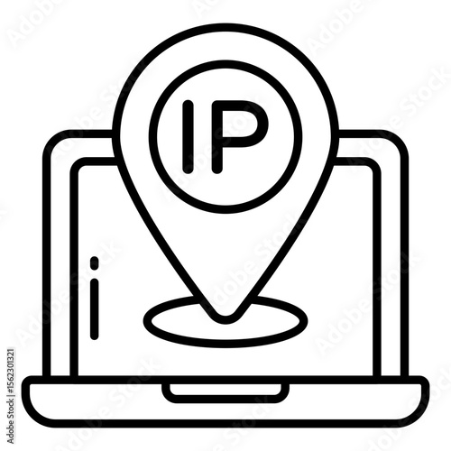 Modern design icon of IP address