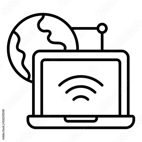 Modern design icon of system wifi
