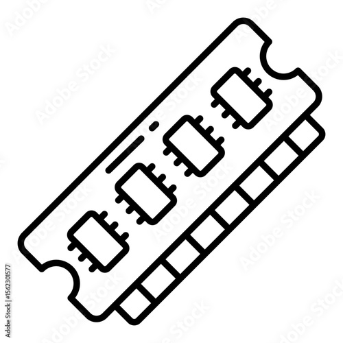 A premium download icon of ram