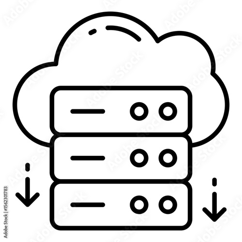 An icon design of cloud sql