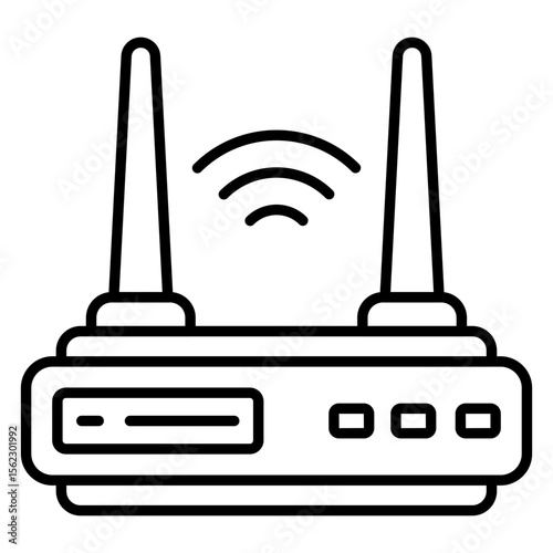 Modern design icon of wifi router