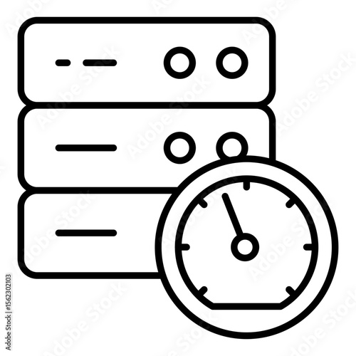 An icon design of server history