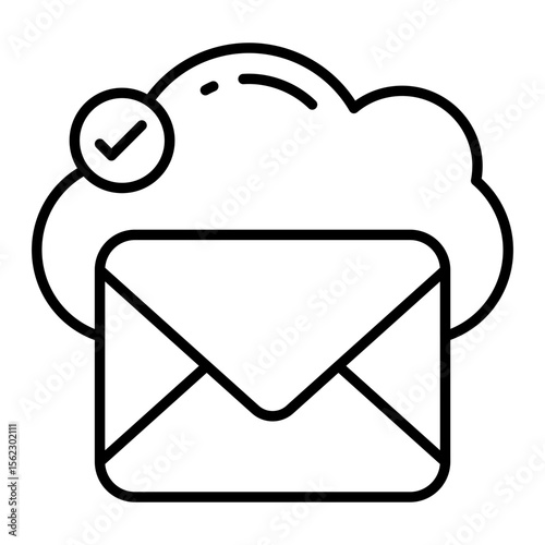 Premium download icon of cloud mail