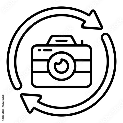 Vector design of camera update, photographic equipment
