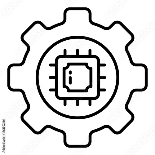 Perfect design icon of chip Setting