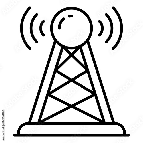 Modern design icon of signal tower