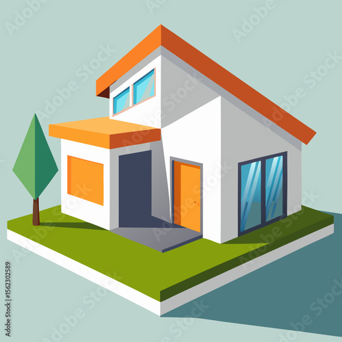 vector illustration of house
