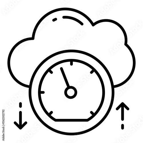 Creative design icon of cloud history