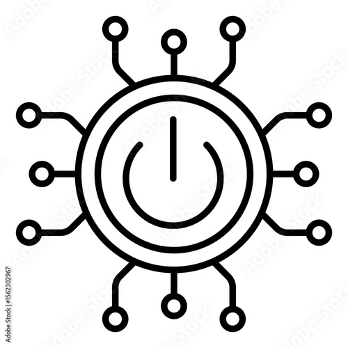 An icon design of shutdown
