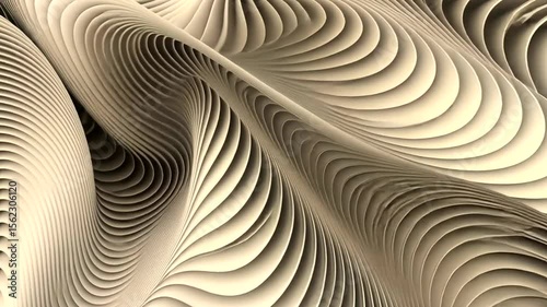 The image is a close up of a wave made of paper