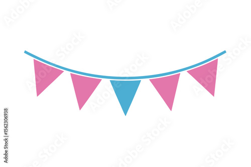 Bunting Flags Vector for Party and Celebration Decorations