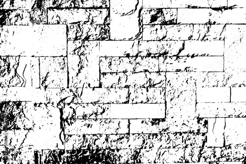 Sandstone brick wall texture. Old rock castle pattern, terracotta grunge antique surface