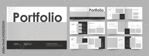 Landscape Portfolio Template. Architecture Portfolio. Modern Portfolio Design