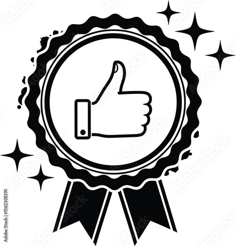 Find quality approval badge vector graphic for best performance and trust