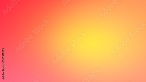 Gradient background of vibrant colors blending from red to yellow, creating a warm, sunny glow