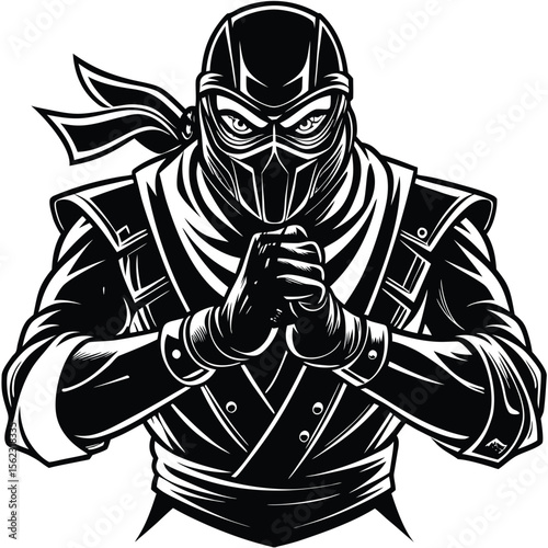 ninja warrior vector