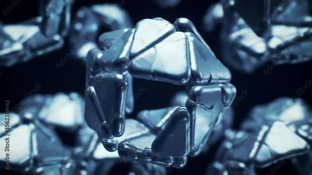 Nanobots Self-Assembling Geometric Shapes Hexagonal Triangular Formations Dim Lighting Nanobots Self-Assembling Geometric Shapes Hexagonal Triangular Formations Dim Lighting