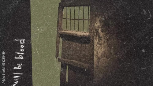 Terrifying Messages Appear on a Decaying Window in a Spooky Haunted Structure