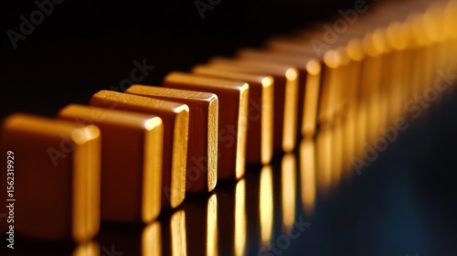 Gold Blocks in a Row