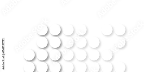 White tiles wall. round marble textures, ball tiles. Air Bubble wrap texture background. Top view pavement circle block white texture with seamless patterns floor background. Textured Background.