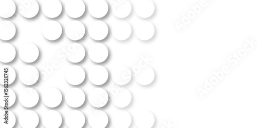 White tiles wall. round marble textures, ball tiles. Air Bubble wrap texture background. Top view pavement circle block white texture with seamless patterns floor background. Textured Background.