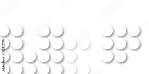 White tiles wall. round marble textures, ball tiles. Air Bubble wrap texture background. Top view pavement circle block white texture with seamless patterns floor background. Textured Background.