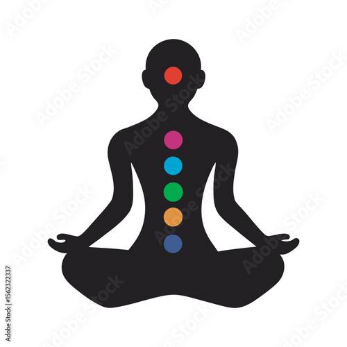 Person Meditating Lotus Pose Silhouette