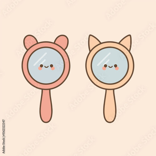 Cute kawaii mirror