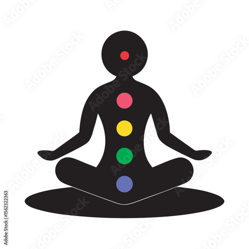 Meditation In Lotus Position Silhouette