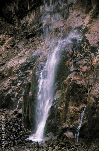 waterfall in the mountains