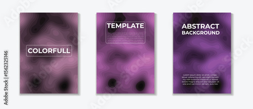 Colorful Style Backgrounds Set in Colorfull Modern Template and Design