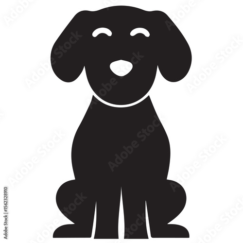 Minimalist Dog Logo Vector in Silhouette Style – Pet Symbol for Veterinary Clinics, Dog Grooming, Pet Stores, Animal Shelters, Dog Trainers, Rescue Centers, and Canine Brand Identity