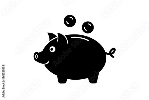 Piggy Bank Icon – Save Money Symbol for Finance and Budgeting