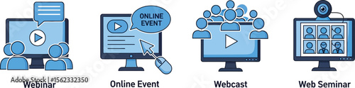 Compare webinars webcasts online events and web seminars for business growth