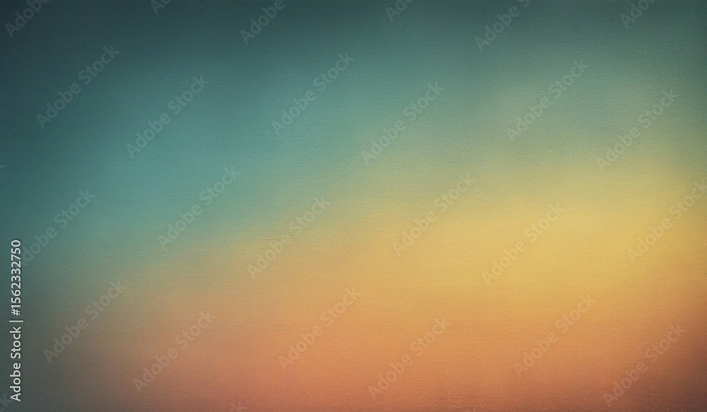 Obraz premium Dark blurred color gradient grainy background teal orange noise texture header poster banner landing page backdrop design