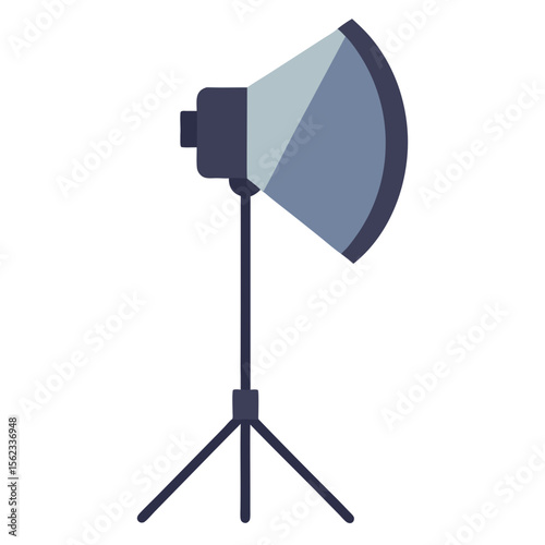 studio flash isolated on white