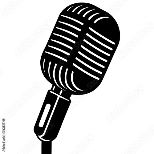 microphone isolated on white background