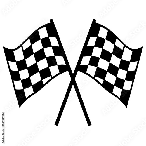 checkered flag vector