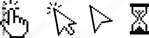 Pixel Art Computer Cursor Icons