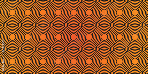 Seamless Patterns with Elegant Abstract Wavy Lines in Black and White for Minimalist Backgrounds, Branding, and Digital Design Projects, Seamless pattern with complex twisted stripe formation.